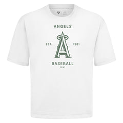 Los Angeles Angels Levelwear Crossway Oversized Luxe Signature Knit T-Shirt - MLB