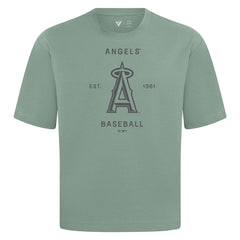 Los Angeles Angels Levelwear Crossway Oversized Luxe Signature Knit T-Shirt - MLB