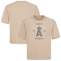 Los Angeles Angels Levelwear Crossway Oversized Luxe Signature Knit T-Shirt - MLB