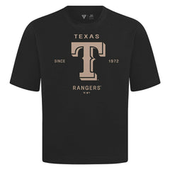 Texas Rangers Levelwear Crossway Oversized Luxe Signature Knit T-Shirt - MLB