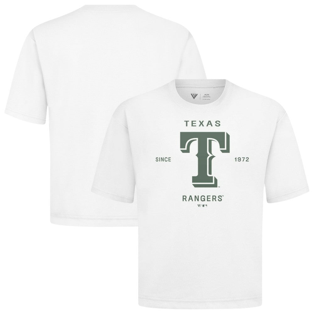 Texas Rangers Levelwear Crossway Oversized Luxe Signature Knit T-Shirt - MLB