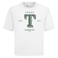 Texas Rangers Levelwear Crossway Oversized Luxe Signature Knit T-Shirt - MLB