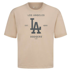 Los Angeles Dodgers Levelwear Crossway Oversized Luxe Signature Knit T-Shirt - MLB