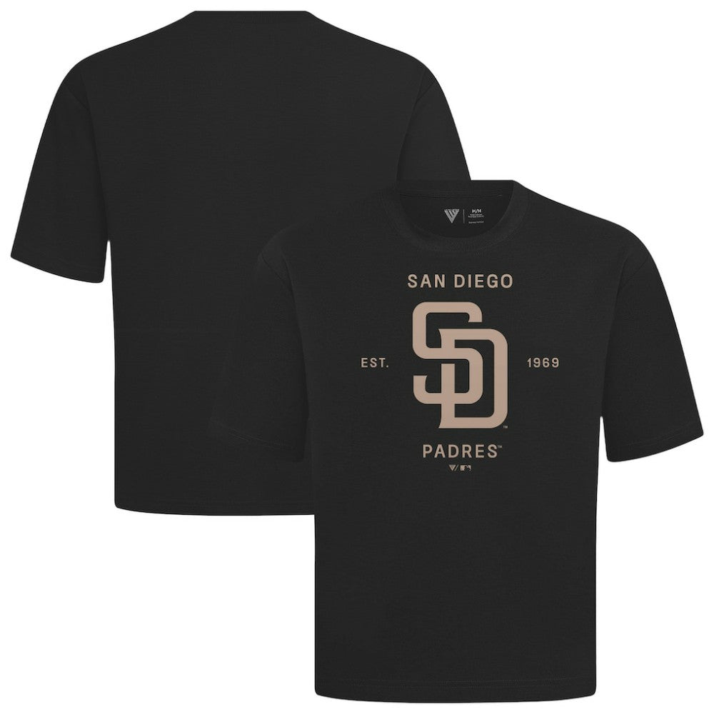 San Diego Padres Levelwear Crossway Oversized Luxe Signature Knit T-Shirt - MLB