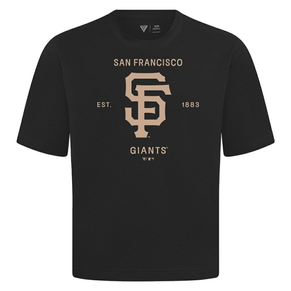 San Francisco Giants Levelwear Crossway Oversized Luxe Signature Knit T-Shirt - MLB