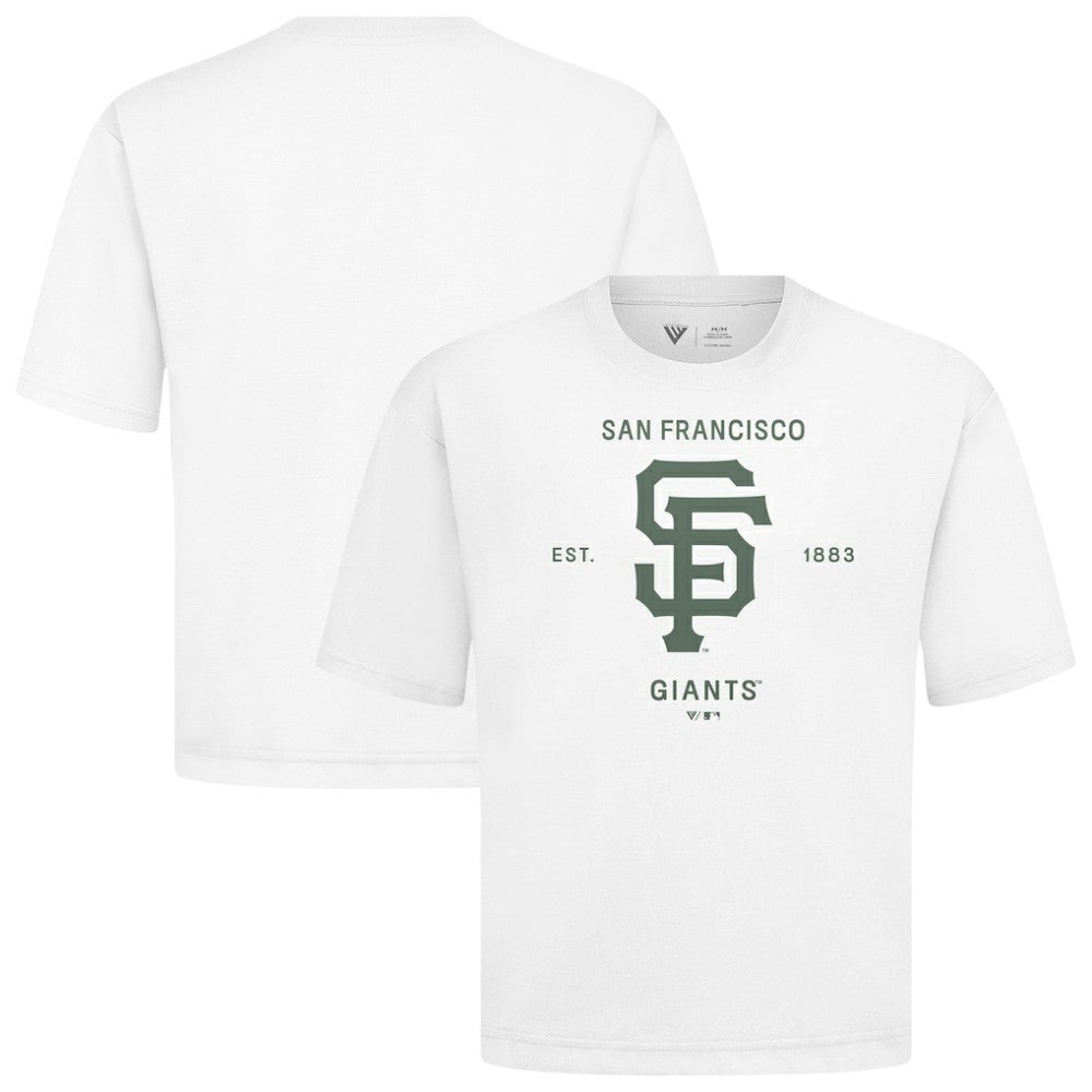 San Francisco Giants Levelwear Crossway Oversized Luxe Signature Knit T-Shirt - MLB
