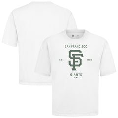 San Francisco Giants Levelwear Crossway Oversized Luxe Signature Knit T-Shirt - MLB