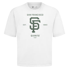 San Francisco Giants Levelwear Crossway Oversized Luxe Signature Knit T-Shirt - MLB