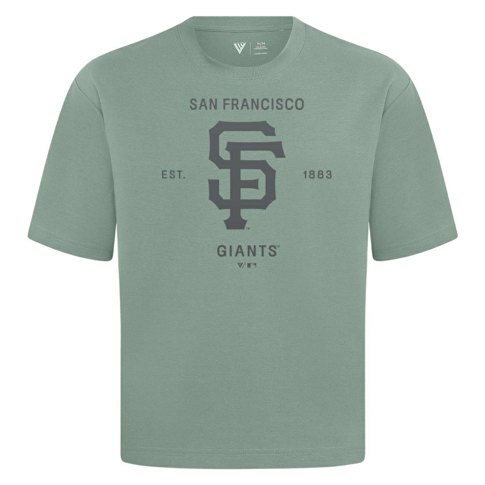 San Francisco Giants Levelwear Crossway Oversized Luxe Signature Knit T-Shirt - MLB