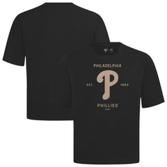 Philadelphia Phillies Levelwear Crossway Oversized Luxe Signature Knit T-Shirt - MLB