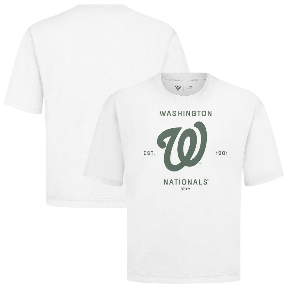 Washington Nationals Levelwear Crossway Oversized Luxe Signature Knit T-Shirt - MLB