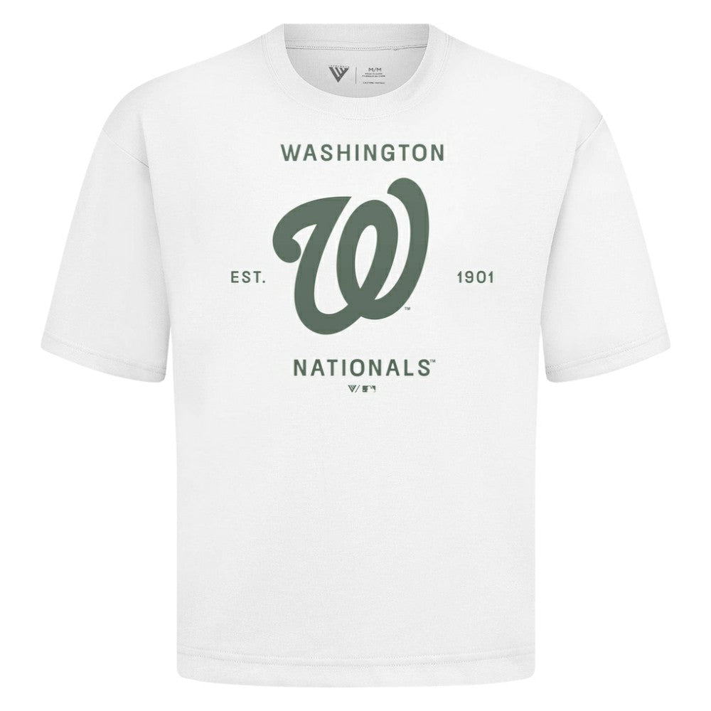 Washington Nationals Levelwear Crossway Oversized Luxe Signature Knit T-Shirt - MLB