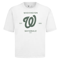 Washington Nationals Levelwear Crossway Oversized Luxe Signature Knit T-Shirt - MLB