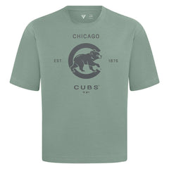 Chicago Cubs Levelwear Crossway Oversized Luxe Signature Knit T-Shirt - MLB