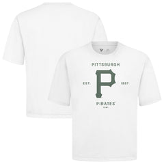 Pittsburgh Pirates Levelwear Crossway Oversized Luxe Signature Knit T-Shirt - MLB