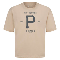 Pittsburgh Pirates Levelwear Crossway Oversized Luxe Signature Knit T-Shirt - MLB