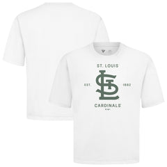 St. Louis Cardinals Levelwear Crossway Oversized Luxe Signature Knit T-Shirt - MLB