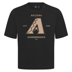 Arizona Diamondbacks Levelwear Crossway Oversized Luxe Signature Knit T-Shirt - MLB