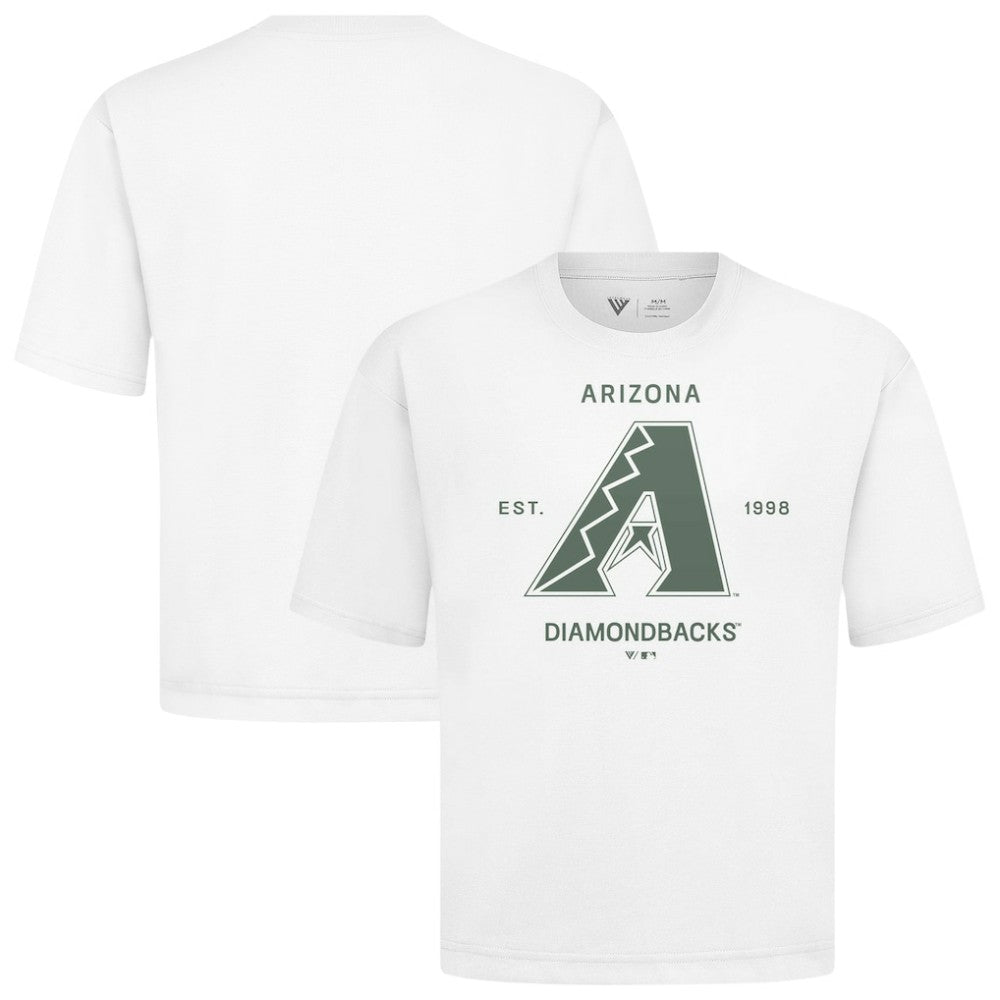 Arizona Diamondbacks Levelwear Crossway Oversized Luxe Signature Knit T-Shirt - MLB