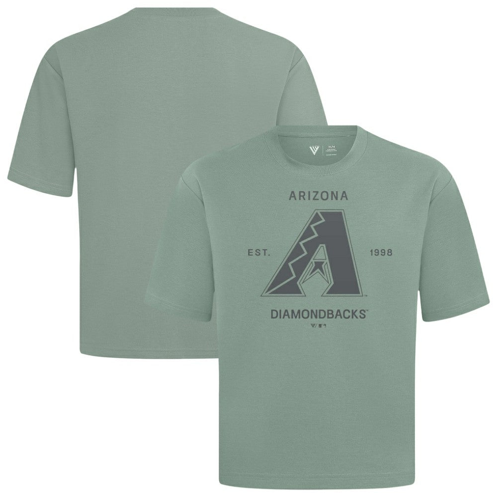 Arizona Diamondbacks Levelwear Crossway Oversized Luxe Signature Knit T-Shirt - MLB