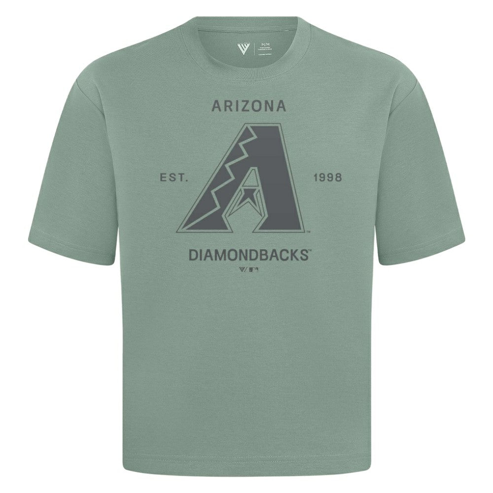 Arizona Diamondbacks Levelwear Crossway Oversized Luxe Signature Knit T-Shirt - MLB