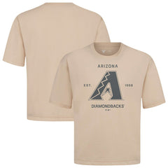 Arizona Diamondbacks Levelwear Crossway Oversized Luxe Signature Knit T-Shirt - MLB