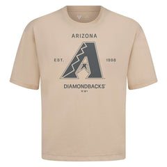 Arizona Diamondbacks Levelwear Crossway Oversized Luxe Signature Knit T-Shirt - MLB