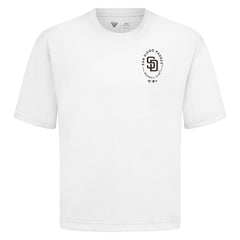 San Diego Padres Levelwear Signet Oversized Luxe Signature Knit T-Shirt - MLB