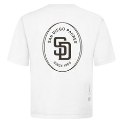 San Diego Padres Levelwear Signet Oversized Luxe Signature Knit T-Shirt - MLB