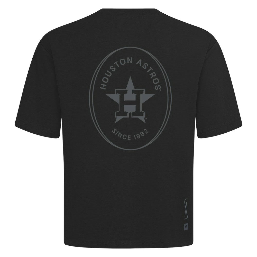 Houston Astros Levelwear Signet Oversized Luxe Signature Knit T-Shirt - MLB