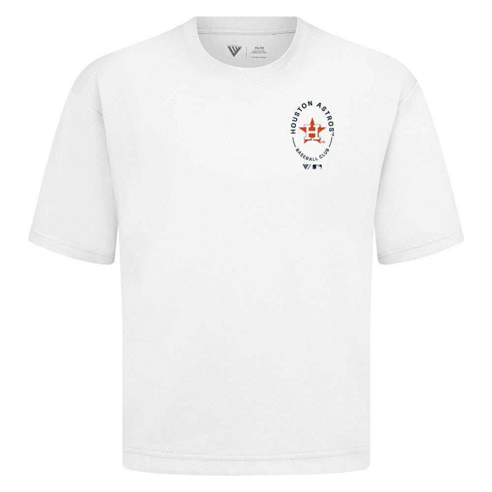 Houston Astros Levelwear Signet Oversized Luxe Signature Knit T-Shirt - MLB