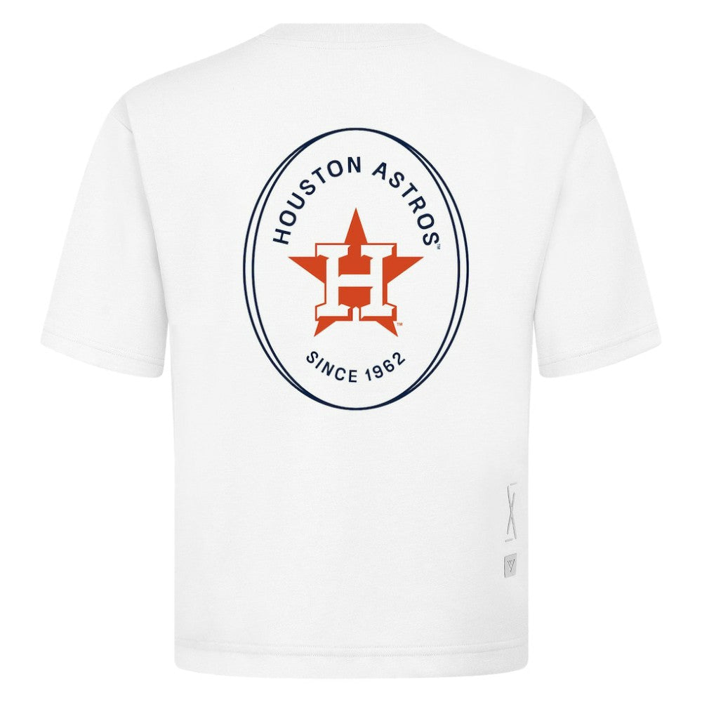 Houston Astros Levelwear Signet Oversized Luxe Signature Knit T-Shirt - MLB