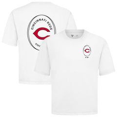 Cincinnati Reds Levelwear Signet Oversized Luxe Signature Knit T-Shirt - MLB