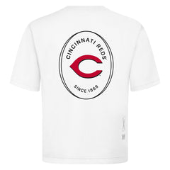 Cincinnati Reds Levelwear Signet Oversized Luxe Signature Knit T-Shirt - MLB