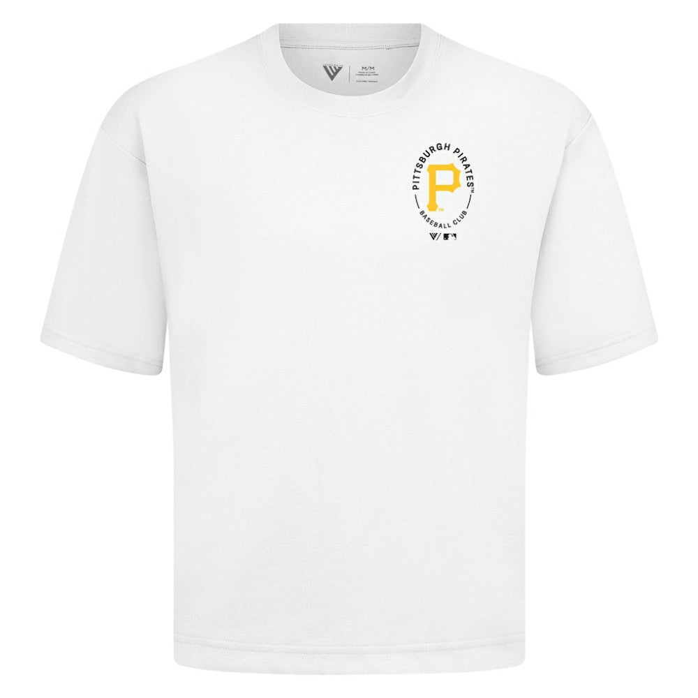 Pittsburgh Pirates Levelwear Signet Oversized Luxe Signature Knit T-Shirt - MLB
