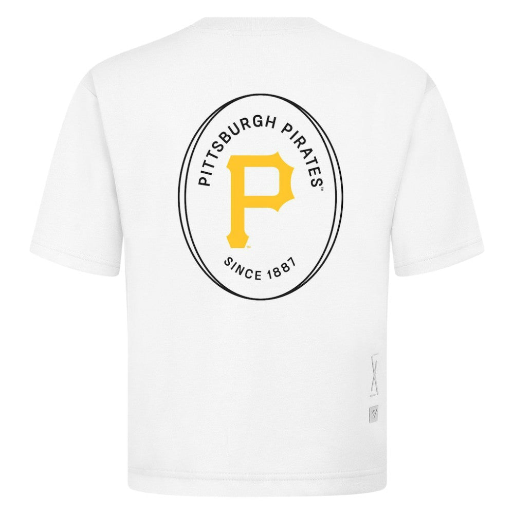 Pittsburgh Pirates Levelwear Signet Oversized Luxe Signature Knit T-Shirt - MLB