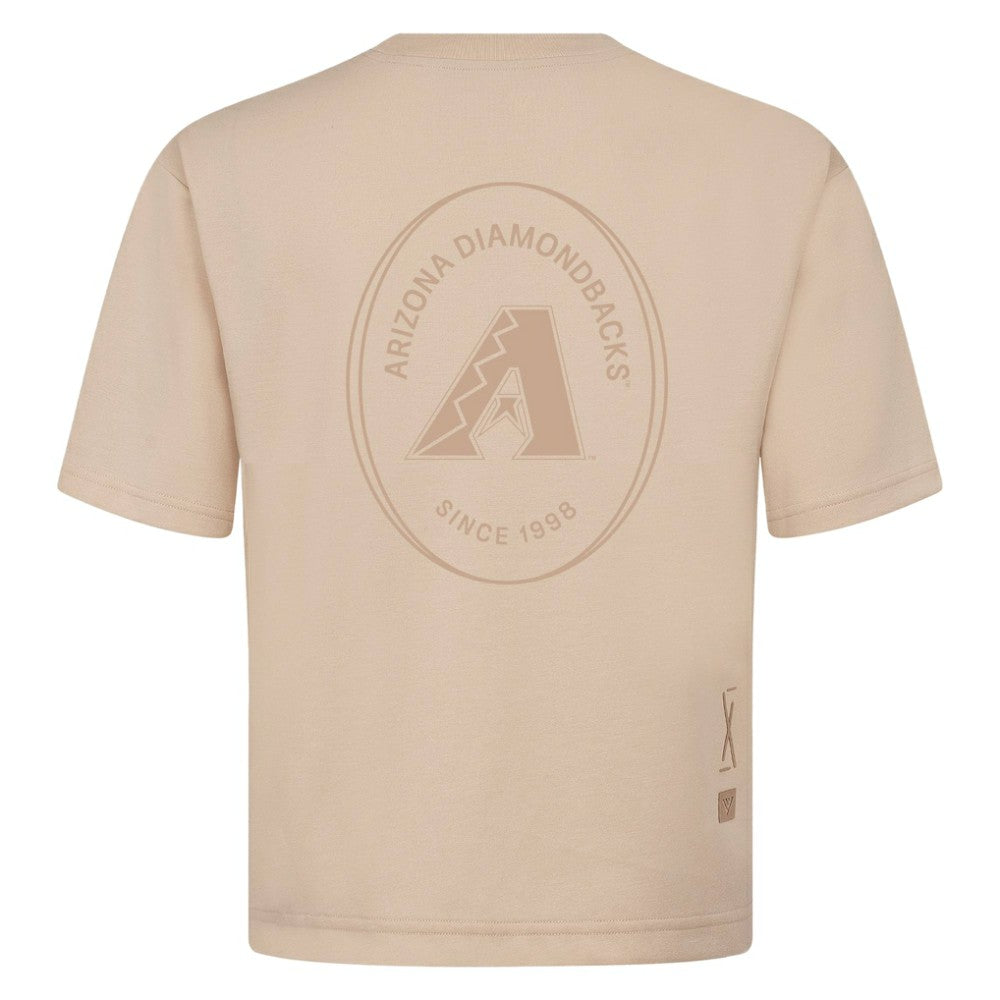 Arizona Diamondbacks Levelwear Signet Oversized Luxe Signature Knit T-Shirt - MLB