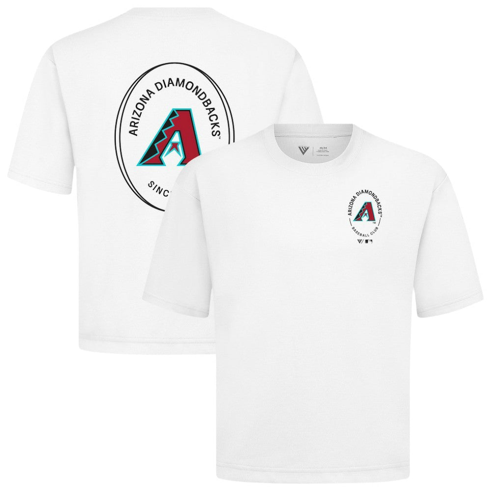 Arizona Diamondbacks Levelwear Signet Oversized Luxe Signature Knit T-Shirt - MLB
