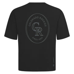 Colorado Rockies Levelwear Signet Oversized Luxe Signature Knit T-Shirt - MLB