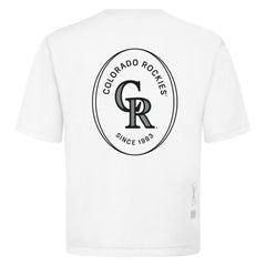 Colorado Rockies Levelwear Signet Oversized Luxe Signature Knit T-Shirt - MLB
