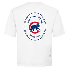 Chicago Cubs Levelwear Signet Oversized Luxe Signature Knit T-Shirt - MLB