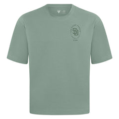 San Diego Padres Levelwear Signet Oversized Luxe Signature Knit T-Shirt - MLB