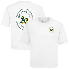 Athletics Levelwear Signet Oversized Luxe Signature Knit T-Shirt - MLB