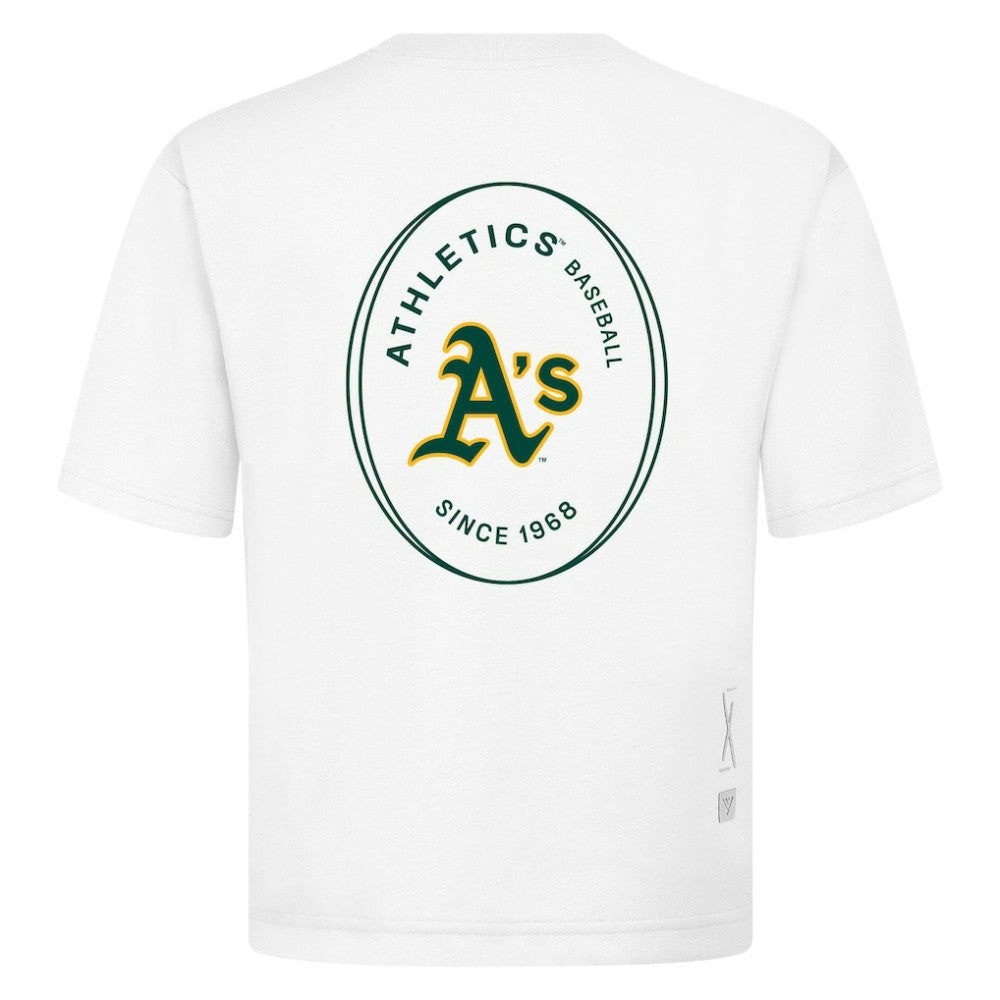 Athletics Levelwear Signet Oversized Luxe Signature Knit T-Shirt - MLB