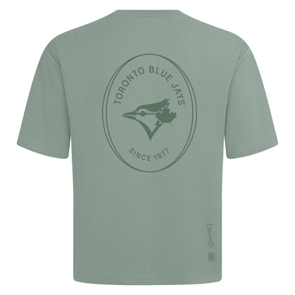 Toronto Blue Jays Levelwear Signet Oversized Luxe Signature Knit T-Shirt - MLB