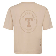 Texas Rangers Levelwear Signet Oversized Luxe Signature Knit T-Shirt - MLB