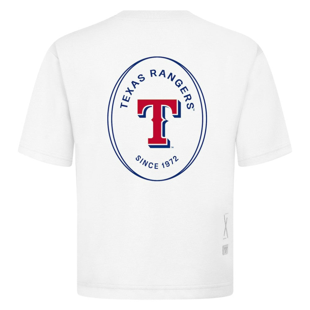 Texas Rangers Levelwear Signet Oversized Luxe Signature Knit T-Shirt - MLB