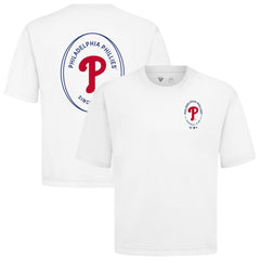 Philadelphia Phillies Levelwear Signet Oversized Luxe Signature Knit T-Shirt - MLB