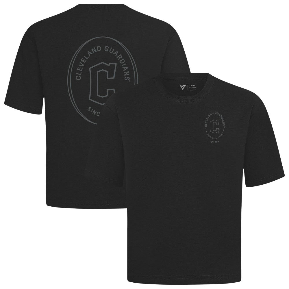 Cleveland Guardians Levelwear Signet Oversized Luxe Signature Knit T-Shirt - MLB