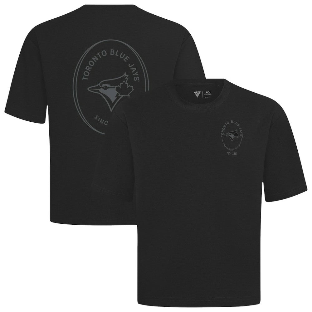 Toronto Blue Jays Levelwear Signet Oversized Luxe Signature Knit T-Shirt - MLB